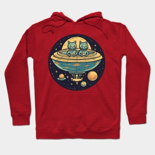 Aliens Cats are coming Hoodie